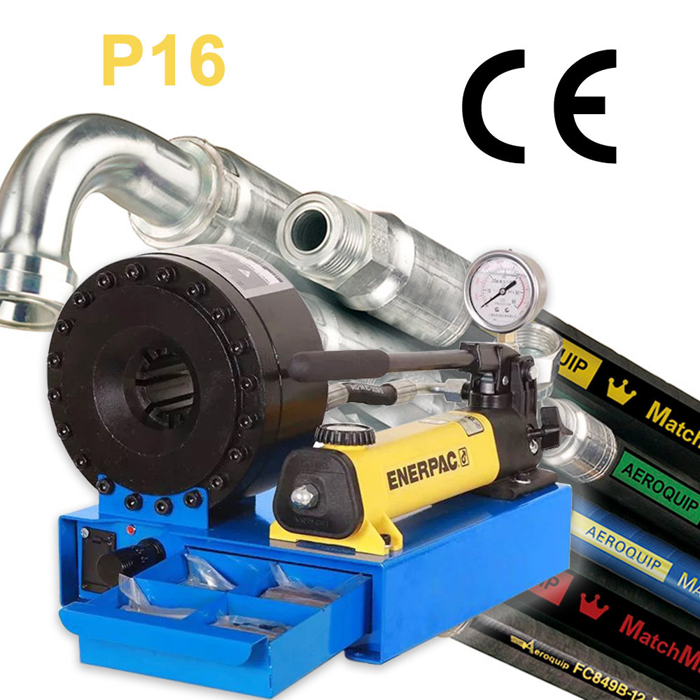 High Quality Manual Hydraulic Press Hose p16 1/8'' To 1'' Hydraulic Hose Crimping Machine For Fire Flexible Hose Pressing