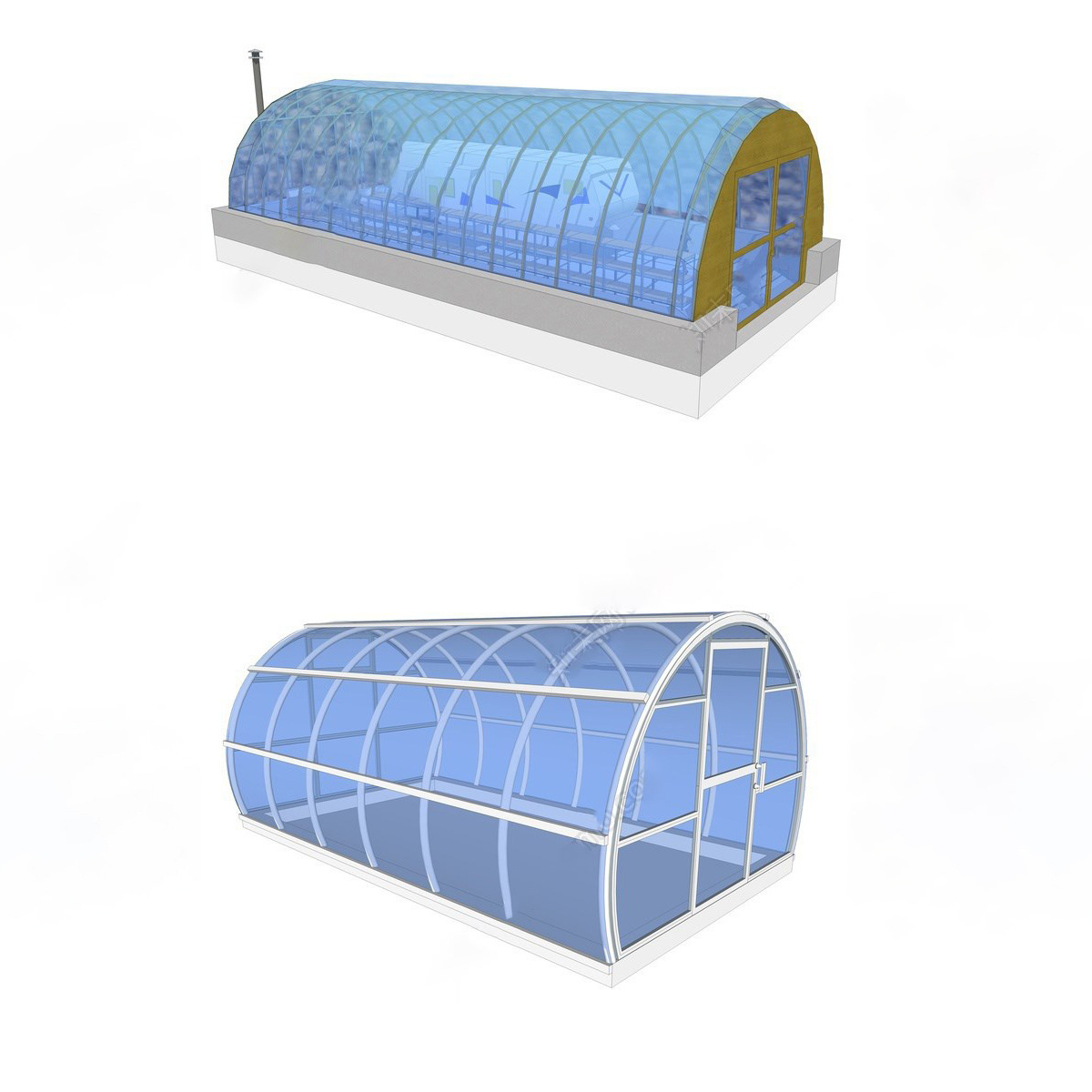 greenhouse thermal blanket with hydroponic tower garden growing systems