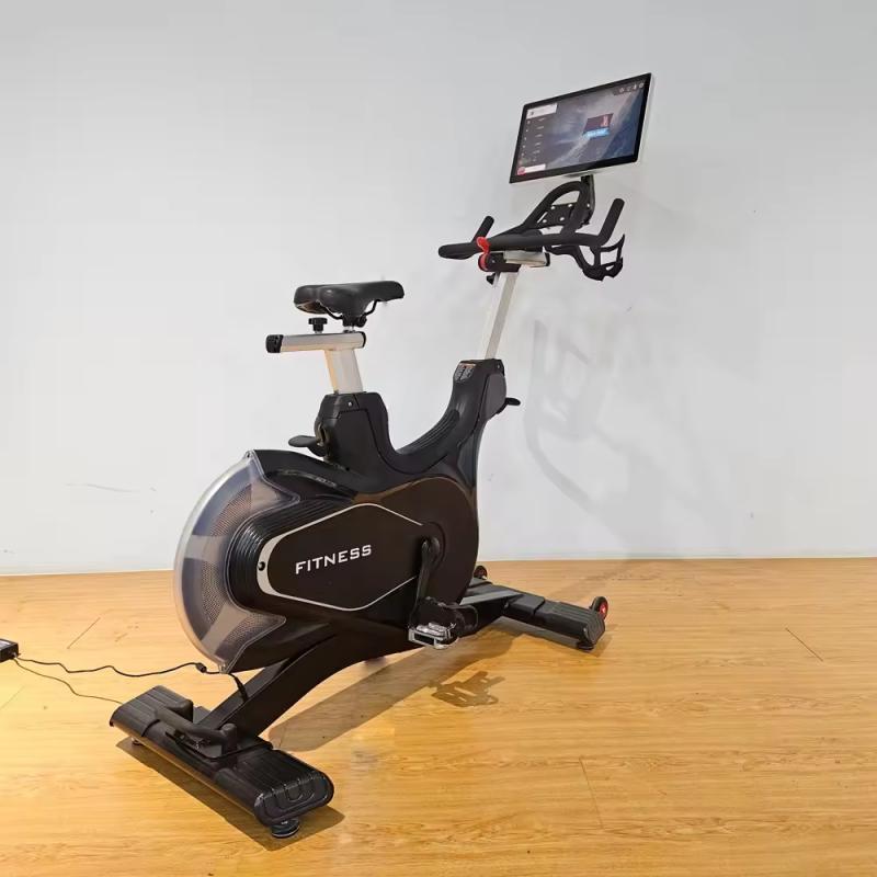 2024 Hot sale Muscle Building Cardio Fitness Equipment 18.5'' Touch Screen Spin Spinning Exercise Bike