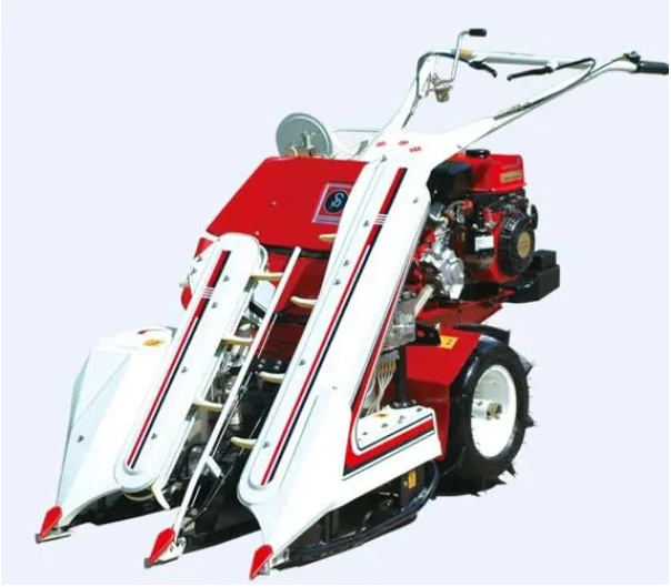 New Mini Reaper-Binder Harvester with High Productivity for Farms and Home Use Featuring Core Components