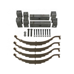 New Product 8000 8K lb Tandem Trailer Axle Suspension Kit 4000 Leaf Springs Hanger Kit