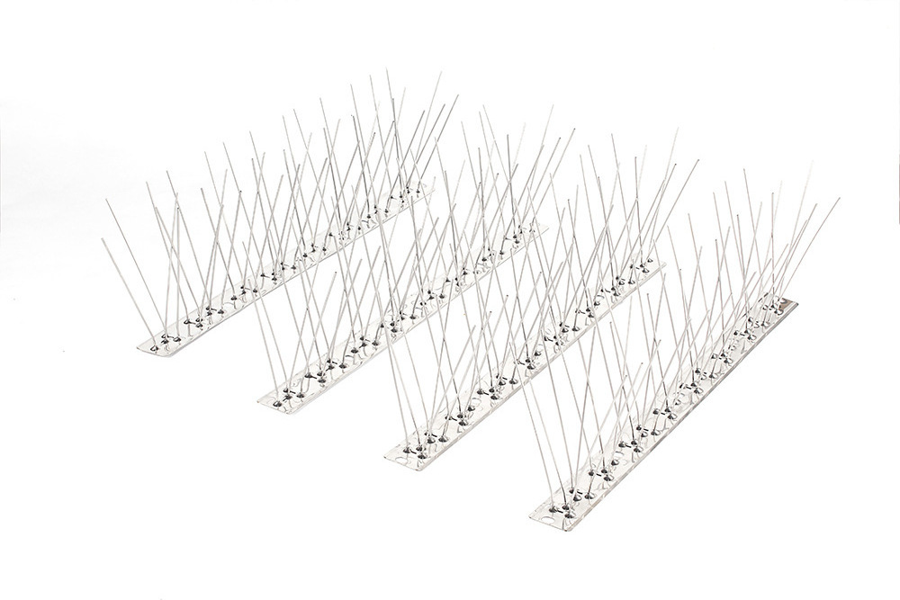 factory sales 304 stainless steel bird spikes anti pigeon pest bird repellent roofing spikes bird thorns