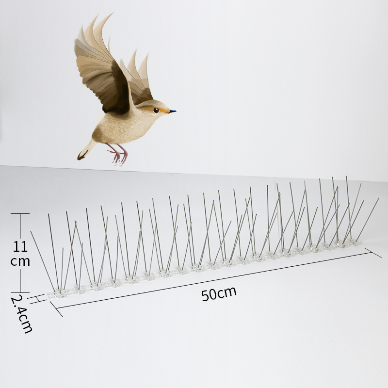 Qiao Liang  Plastic base pigeon control spikes anti bird spikes for bird deterrent  with  bird spikes anti pigeon