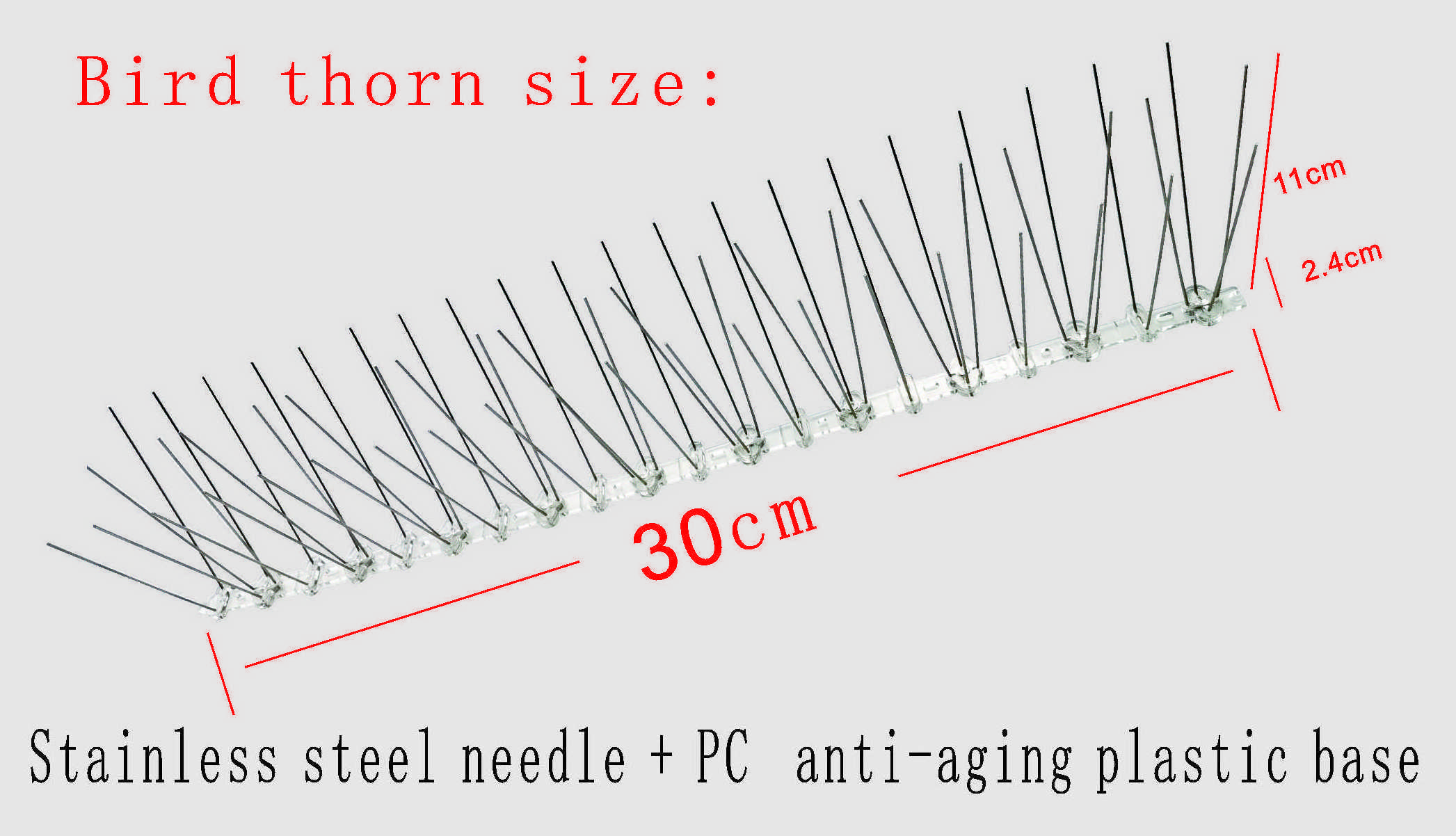 QiaoLiang base is  Plastic Base Pigeon Bird Spike anti bird spikes Pigeon Deterrent Bird Control  Suppliers