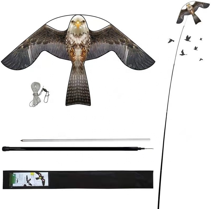 Hot Sale bird scarer Simulated Falcon Eagle Kites scare bird away to Drive Birds Protect Crops anti pigeon