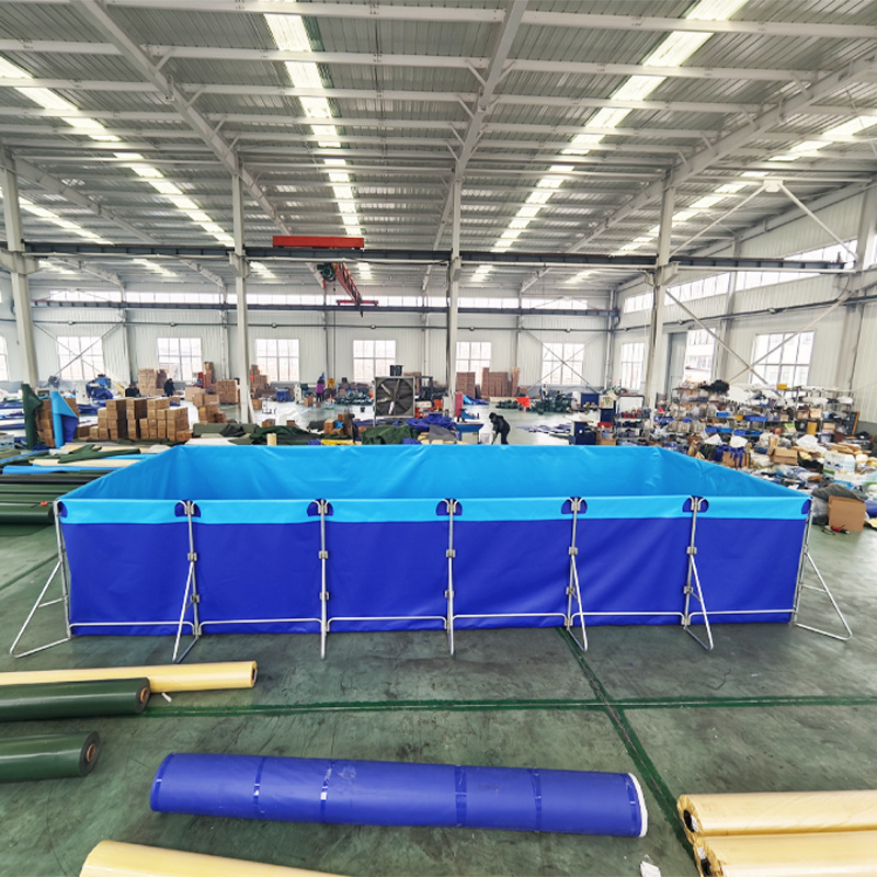 Aquaculture System Foldable PVC Fish Pond Commercial Fish Farming Tanks for Shrimp Fish Raising