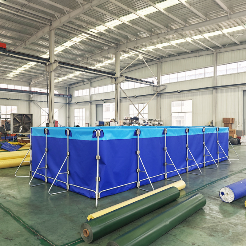 Aquaculture System Foldable PVC Fish Pond Commercial Fish Farming Tanks for Shrimp Fish Raising