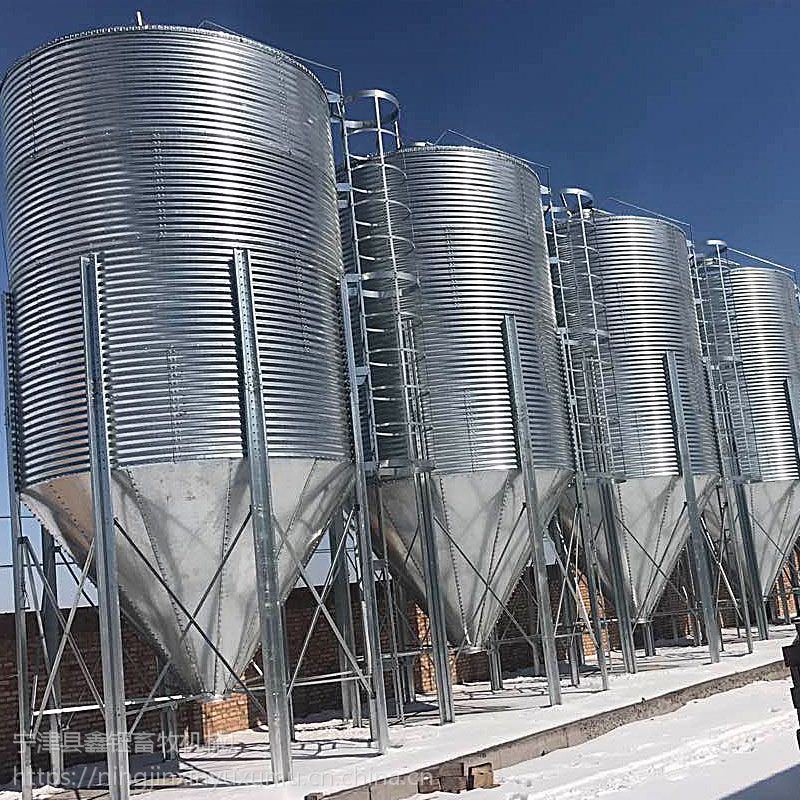 Chicken poultry farmming Feed Silo Small Size Feed Silo Chicken Feed Storage Bins Galvanized Hopper Bottom