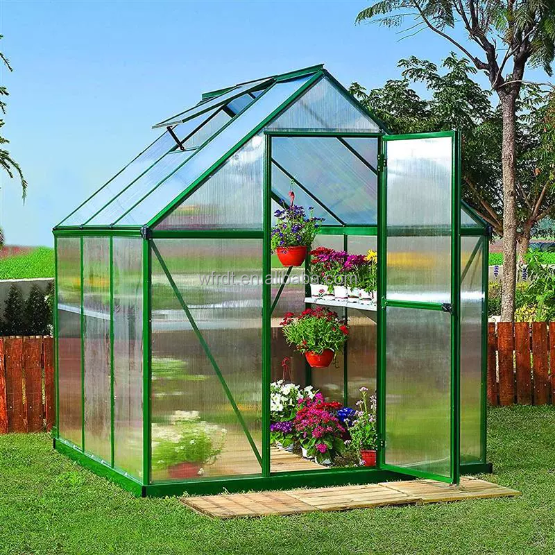 portable gazebo aluminium glass garden greenhouse accessories for backyard gardening