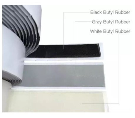 Butyl Tape Black Rubber Caulk Tape - Perfect Butyl Tape RV Window Sealant Tap