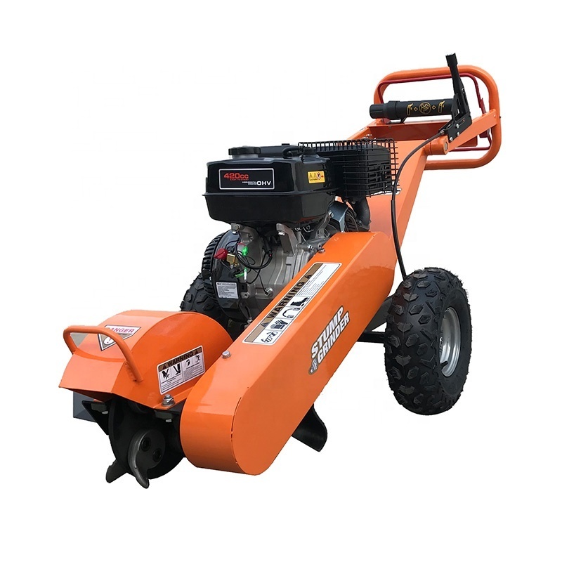 Most popular Compact 8 super big teeth 15hp petrol engine powered tree stump grinder machine/stump grinder with TUV CE EPA UKCA