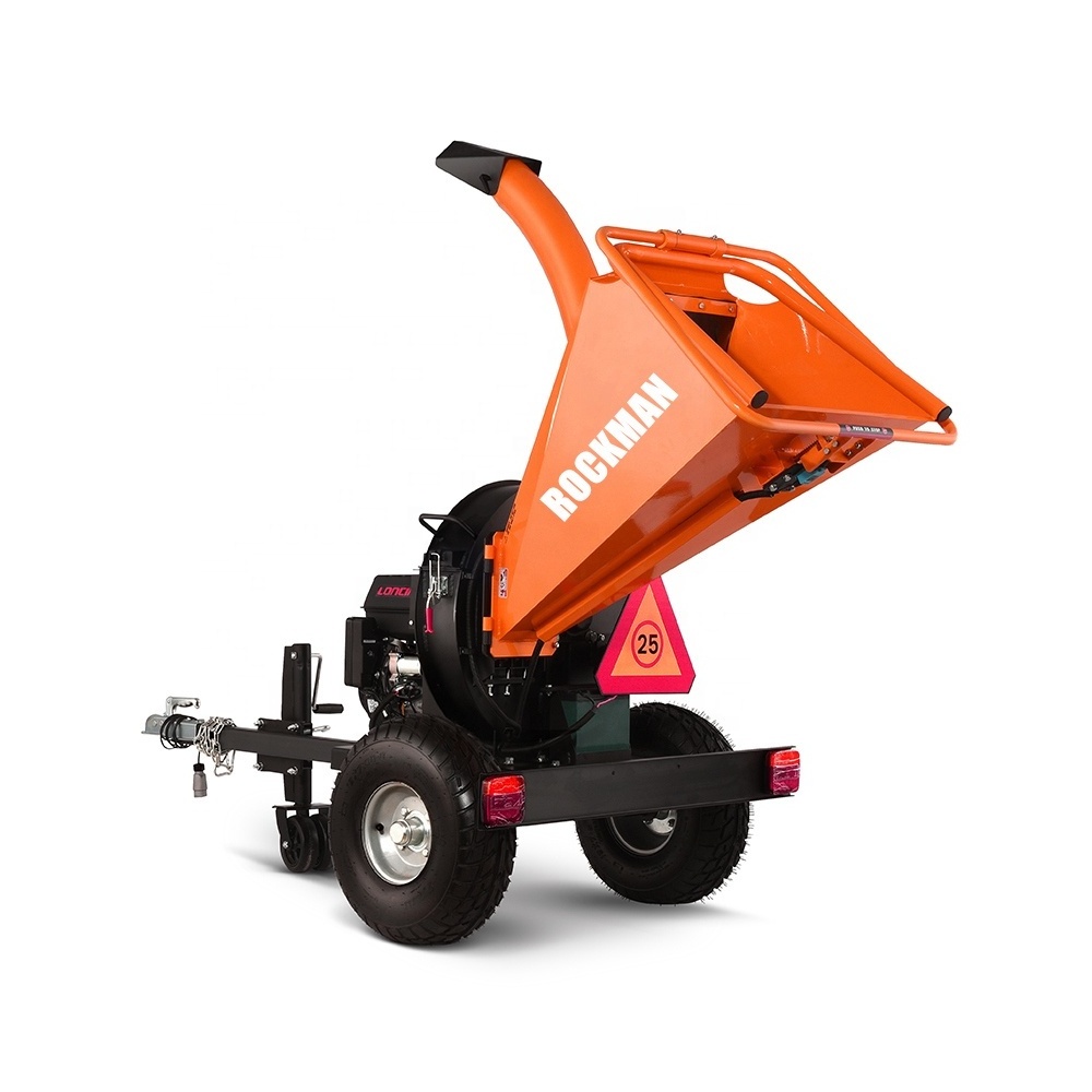 12 inch pto 3 point 6 inch tracked wood chipper machine electric  truck  made in china heavi pto shredder tree branch