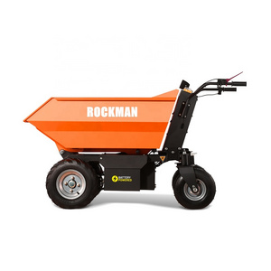 500KG payloads compact self-propelled automation tipping  electric power wheel drive truck mini dumper electrico for landscaping