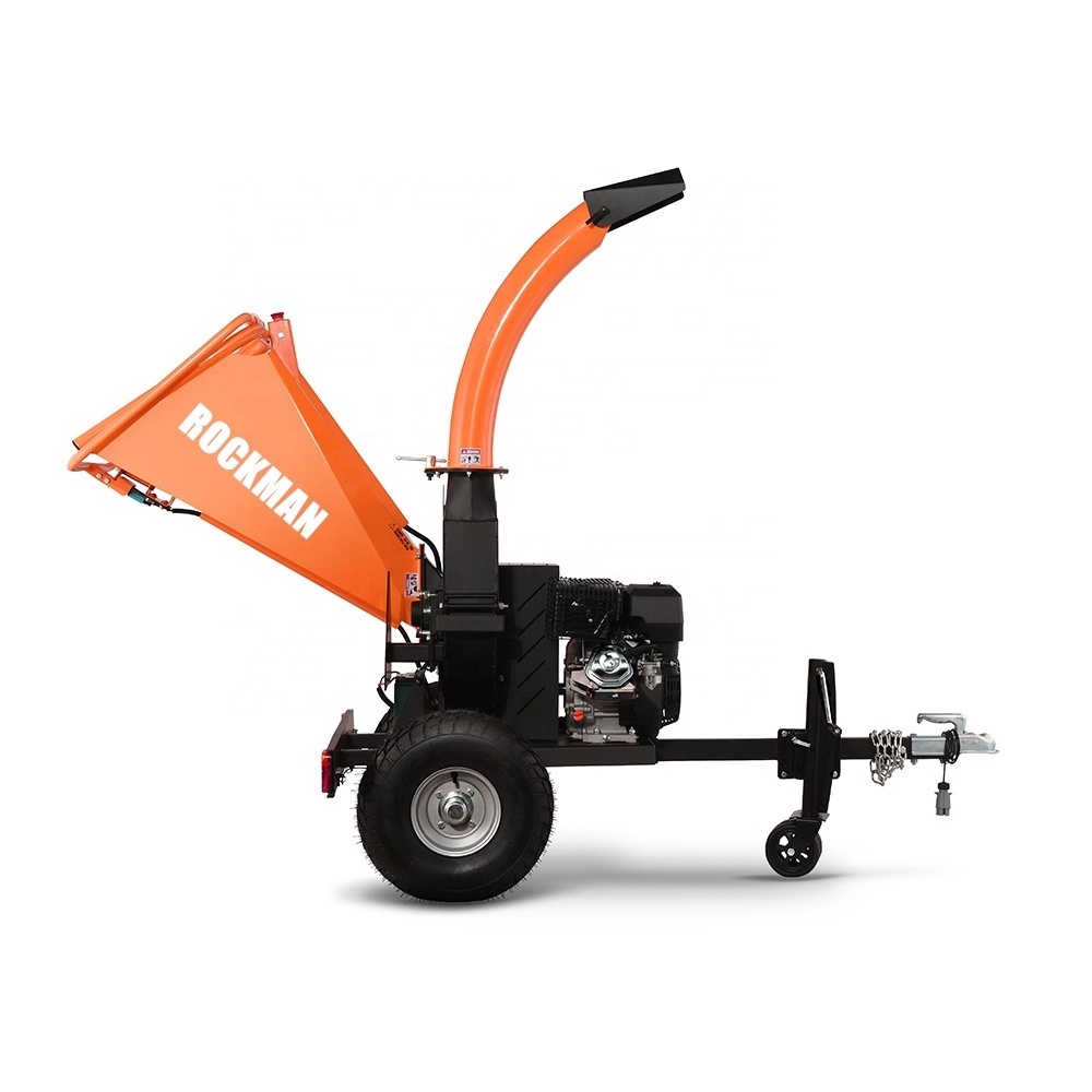 12 inch pto 3 point 6 inch tracked wood chipper machine electric  truck  made in china heavi pto shredder tree branch