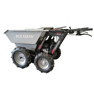 self-propelled 250KG payloads 5.5hp Ducar/B&S/Kohler engine 4x4 wheel drive construction gas powered wheelbarrow