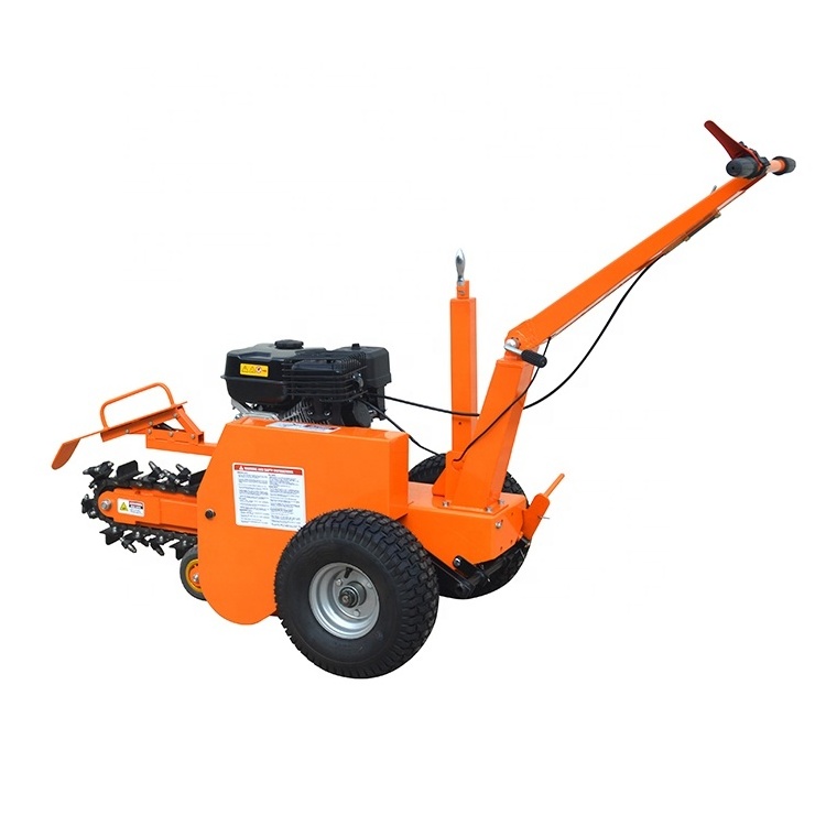 Loncin/Ducar 7 hp gasoline engine mini rock saw trencher for  for laying fiber optic cables