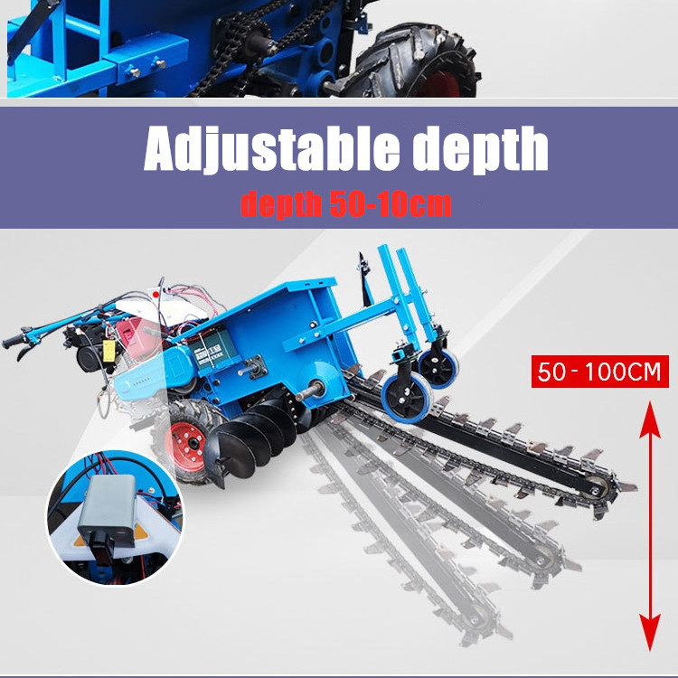 Agriculture self-propelled  tractor 3 point hitch  mini trencher machine chain china trade machinery saw for concrete road