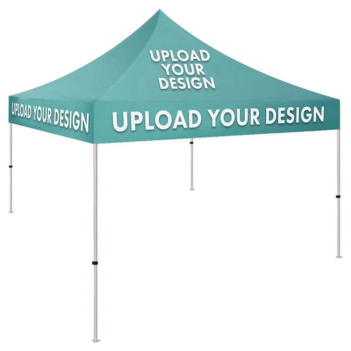 10x10ft Canopy Replacement Top for Pop Up Tent Custom Printed Aluminum Frame Pop Up Shower Canopy Roof Top Tent Trade Show Tents