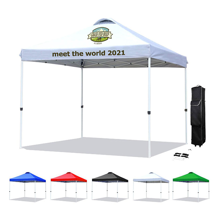 10x10ft Canopy Replacement Top for Pop Up Tent Custom Printed Aluminum Frame Pop Up Shower Canopy Roof Top Tent Trade Show Tents