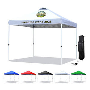 10x10ft Canopy Replacement Top for Pop Up Tent Custom Printed Aluminum Frame Pop Up Shower Canopy Roof Top Tent Trade Show Tents