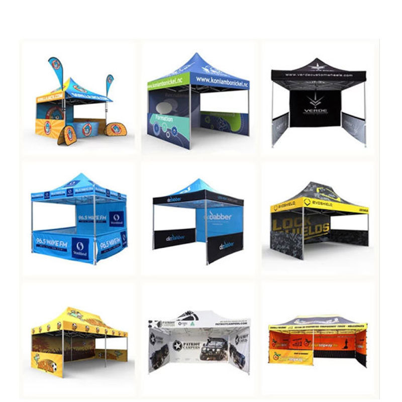 Custom Canopy Tent 10x10 with Logo Personalized Pop Up Canopy Tent with Optional Walls for Business Events