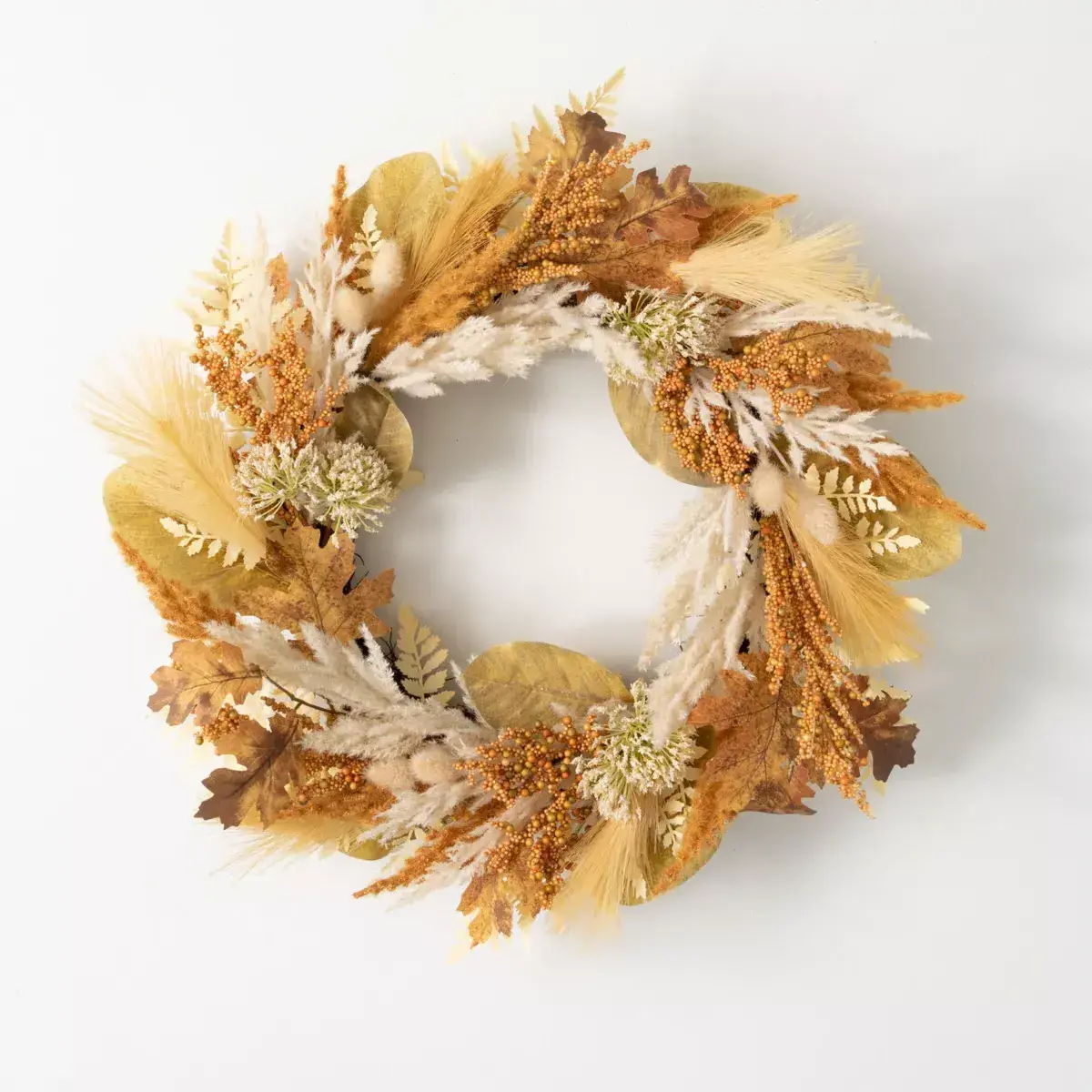 White Maple Leaf Rattan Wreath Thanksgiving Wreath Door Hanging Cherry Blossom Tree Wedding Table Centerpieces