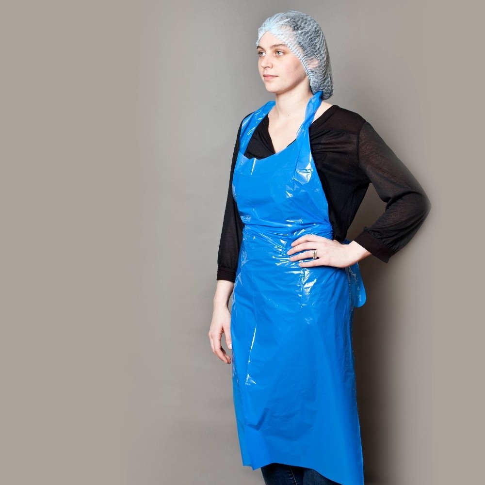 Plastic LDPE Apron 200 Pack Disposable Clear Plastic Aprons Waterproof Smock for Salon Barber