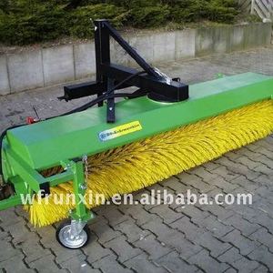 Tractor mounted 3 point hitch road sweeper