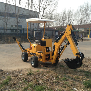 Mini towable 22HP engine backhoe/excavator