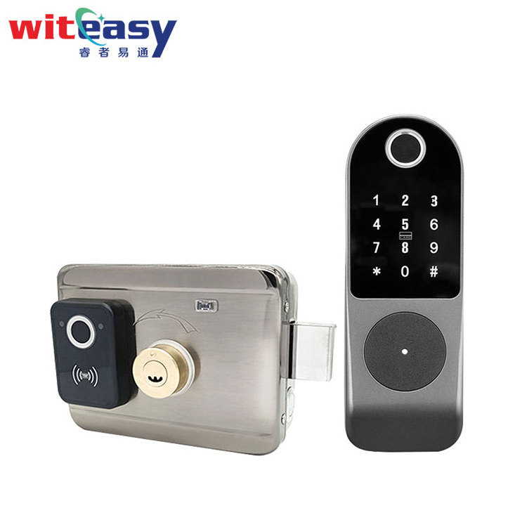 Fingerprint IC card Locks electronic Handle Home Locker Apartment TTlock office Door Lock with Tuya