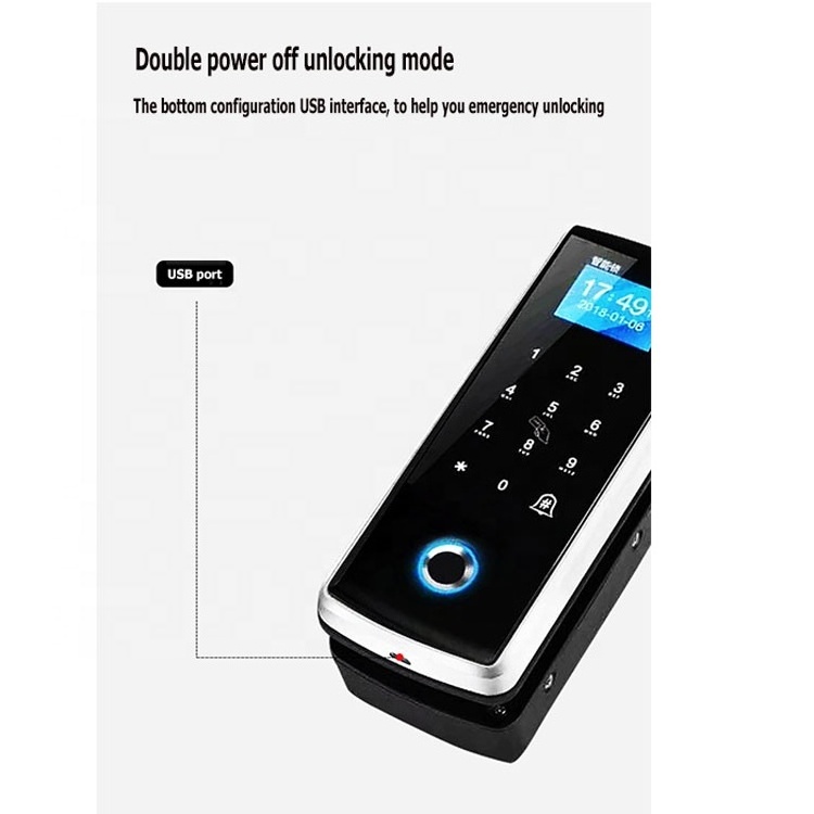 Home WI-FI Fingerprint Keyless Entry Front Door Anti-Peeping Electronic Digital Keypad Door Lock