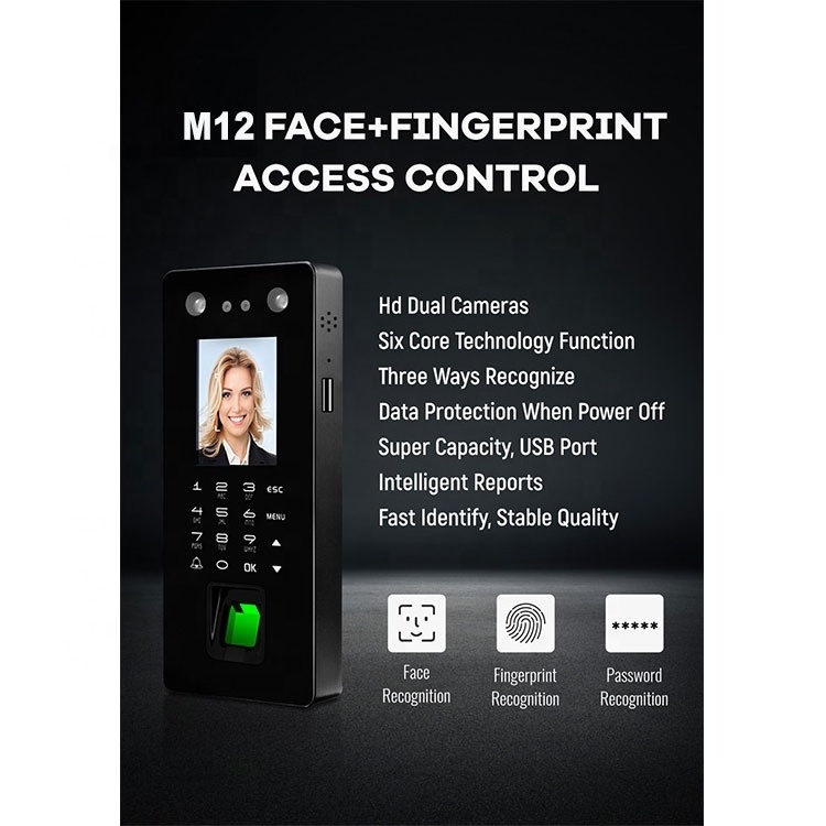 Cheapest  Free API Camera Fingerprint Card Time Attendance System Face Recognition Biometric Access Control Products