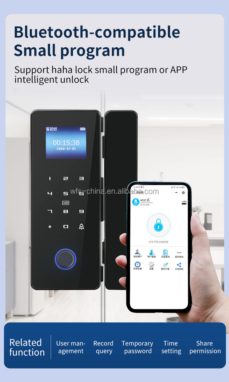 Candado Con Huella Digital Cerradura Inteligente Con Wifi Tuya Ttlock App Fingerprint Password Smart Door Lock