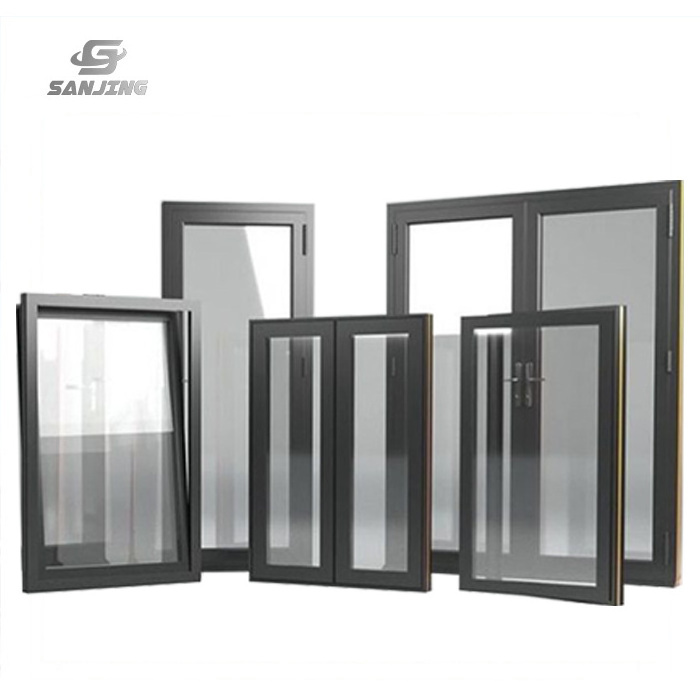 Aluminum Windows Aluminum Profiles Windows Double/Triple Glazed Glass Sliding and Casement Aluminum Windows and Doors