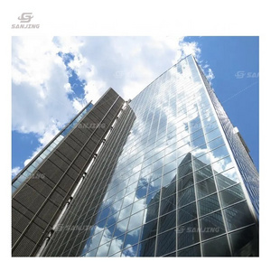 glass window wall panel glass curtain wall for building modern residential glass curtain wall