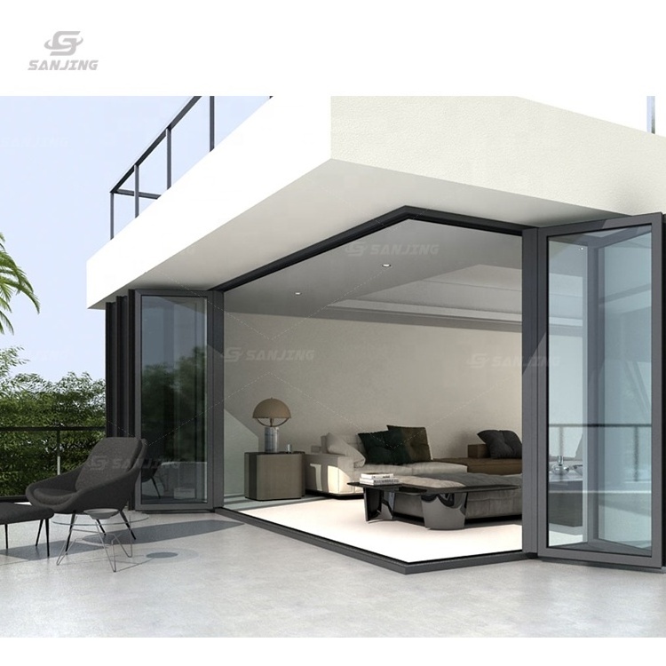 new arrival low price sliding folding glass door doors glass sliding patio aluminum bi folding door