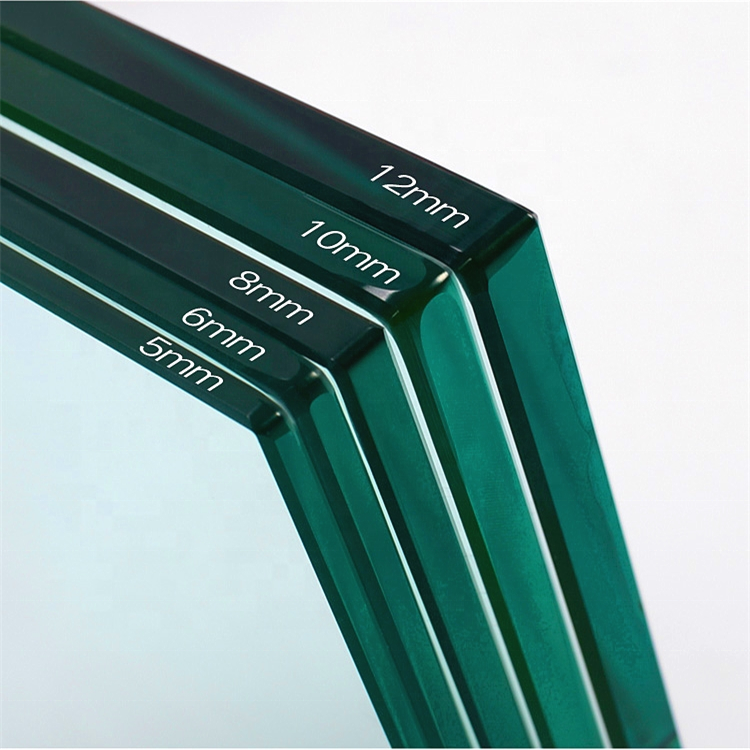 8mm 1.00 x1.80 balcony panels tempered glass for glass fencing