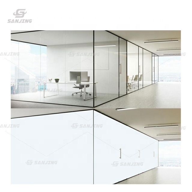 smart office partitions smart glass prices pdlc film switchable glass pdlc office partition switchable glass wall