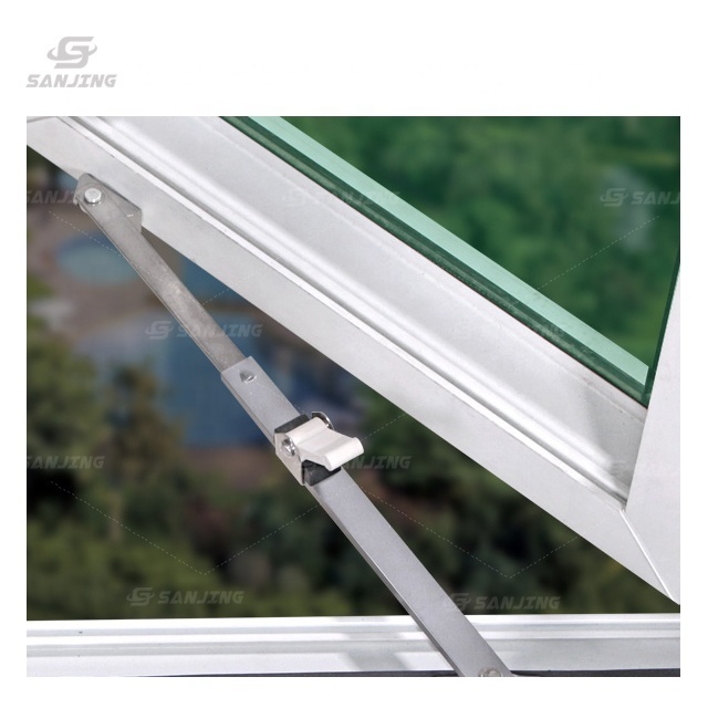 high quality cheap upvc pvc latest superior electric shutter window casement window