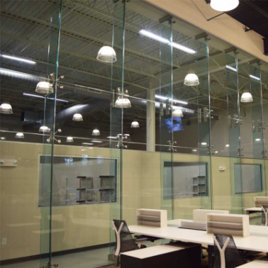 designs soundproof material aluminum panel  workstation glass wall office partition frameless door and partition