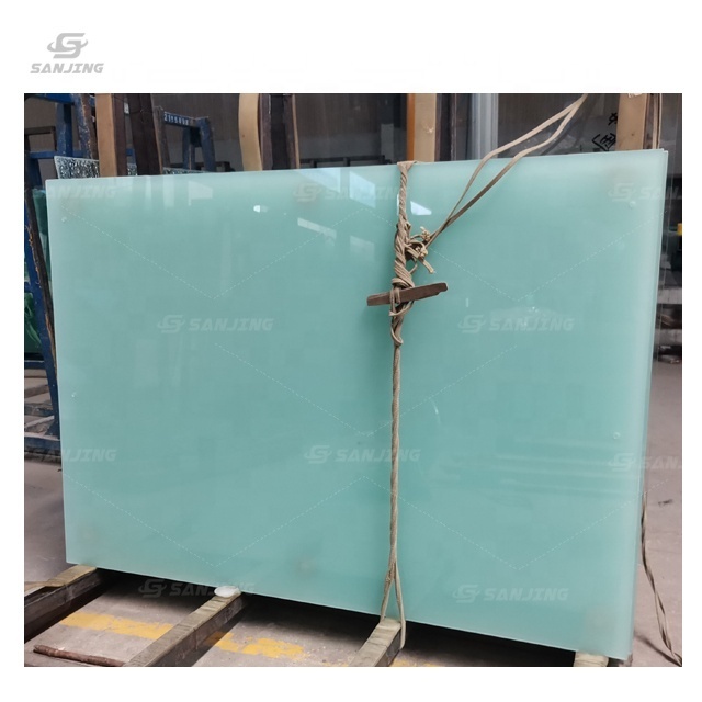 milky pvb white thickness building safety tempered laminated glass