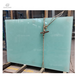 milky pvb white thickness building safety tempered laminated glass