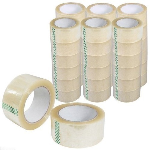 Custom Branded bopp clear opp plastic wrap packing shipping carton box sealing whole seaming measuring tape