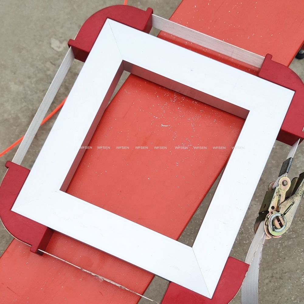 PVC window film picture photo frame moulding aluminium 45 degree angle cutting machine for 45 degree