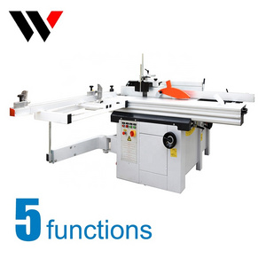 5 in 1 3in1 horizontal wood woodworking combinate multifunction table saw machine with planer