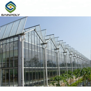 Large agriculture photovoltaic glass greenhouse used for sale