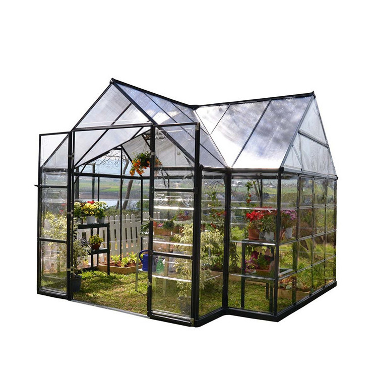 Aluminium houses sell used small mini low cost frame glass commercial garden greenhouses green house greenhouse