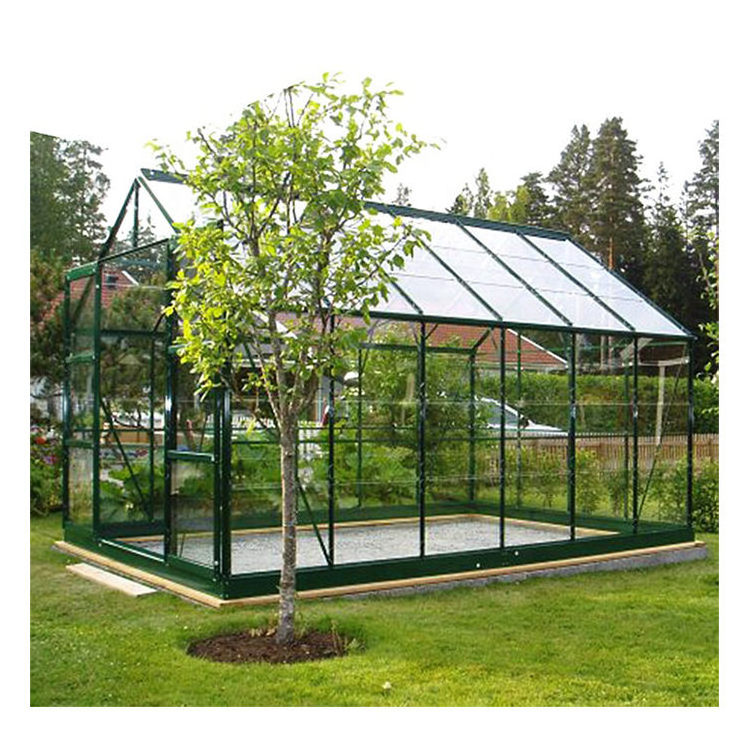 Aluminium houses sell used small mini low cost frame glass commercial garden greenhouses green house greenhouse