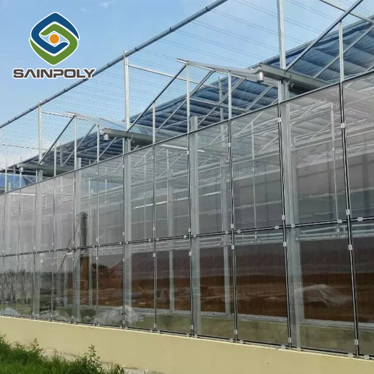 Large agriculture photovoltaic glass greenhouse used for sale