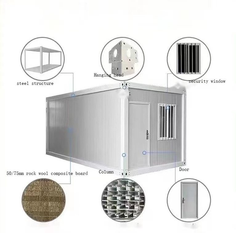 tiny offices food kiosk restaurant coffee shop prefabricated modern flat pack container house